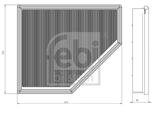 Filtr powietrza Febi 173185 cena, od 17,67 USD