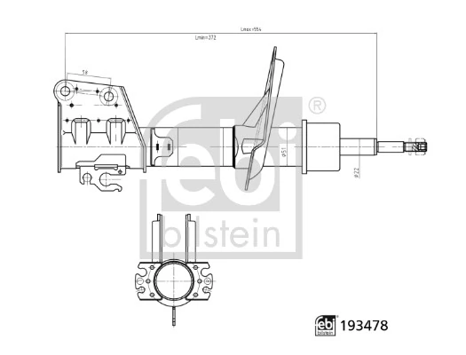 Do koszyka 51714756 Fiat/Alfa/Lancia Amortyzator przedni