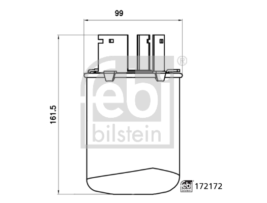 Filtr paliwa Febi 172172 cena, od 71,53 USD