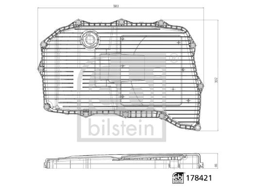 Miska automatycznej skrzyni biegów Febi 178421 cena, od 94,22 USD