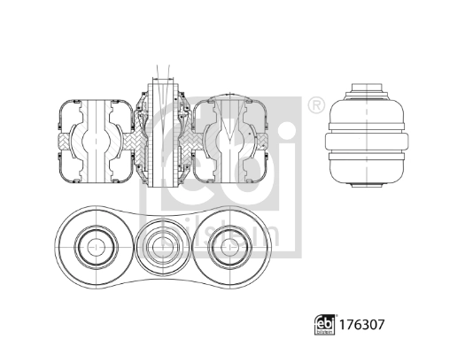 176307 Febi Dźwignia stabilizatora tylnego