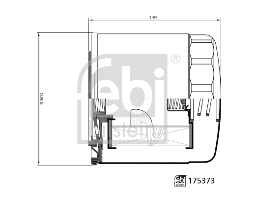 Filtr oleju Massey Ferguson V836662580
