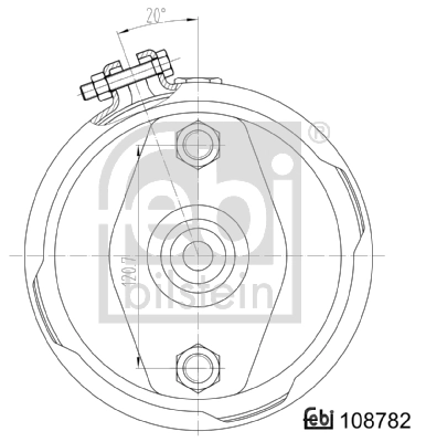 108782 Febi Komora hamulcowa