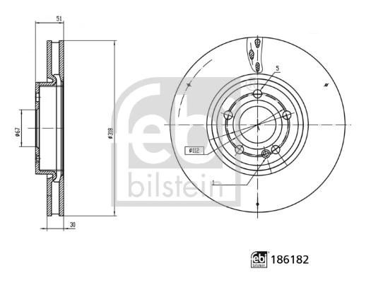 Tarcza hamulcowa przednia Mercedes A2474210712