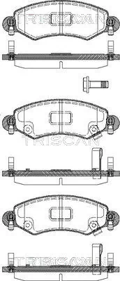 Klocki hamulcowe przednie tarczowe do Opel Agila A H00