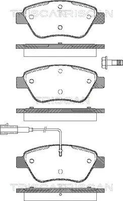 Klocki hamulcowe przednie tarczowe Fiat Stilo hatchback (192) (2001 - 2006) cena, od 26,05 USD