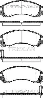  Klocki hamulcowe przednie tarczowe Mitsubishi Outlander 1