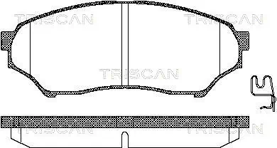 Klocki hamulcowe przednie tarczowe do Mitsubishi Pajero PININ H60, H70