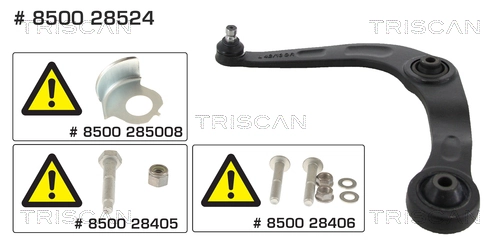 Wahacz zawieszenia przedniego dolny prawy do Peugeot 206 SW 2E, K