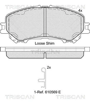  Klocki hamulcowe przednie tarczowe Nissan Qashqai 2