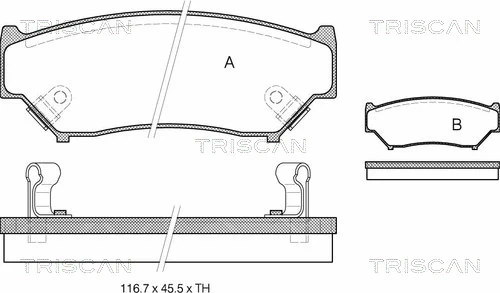 Klocki hamulcowe przednie tarczowe do Suzuki Jimny  FJ