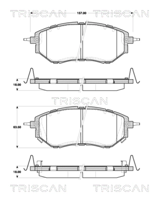 Klocki hamulcowe Subaru B9 Tribeca