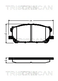  Klocki hamulcowe przednie tarczowe Lexus RX 