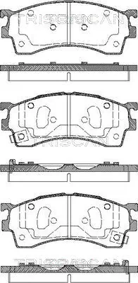  Klocki hamulcowe przednie tarczowe Mazda 626 5