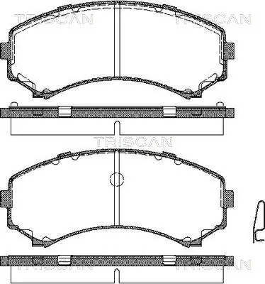 897287263 Isuzu Klocki hamulcowe przednie tarczowe