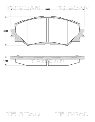 Klocki hamulcowe przednie tarczowe Toyota Auris JPP