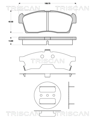 Do koszyka 04465B1010 Toyota Klocki hamulcowe przednie tarczowe