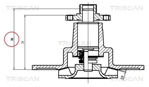 Pompa chłodząca wodna Ford Taunus GBS.GBNS