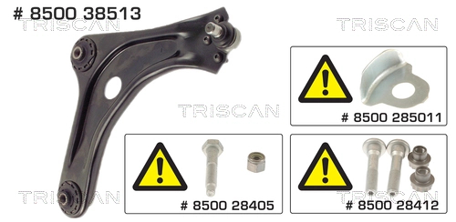  Wahacz zawieszenia przedniego dolny prawy Citroen C3 1