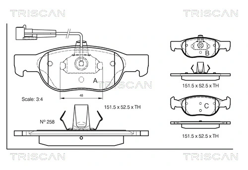 Klocki hamulcowe przednie tarczowe Mercedes 77362199 cena, od 27,77 USD