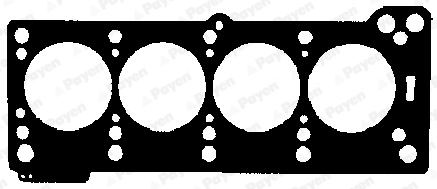 Uszczelka głowicy cylindrów 7700739302 Renault (RVI)