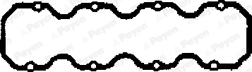 Uszczelka pokrywy zaworowej silnika 96144972 General Motors