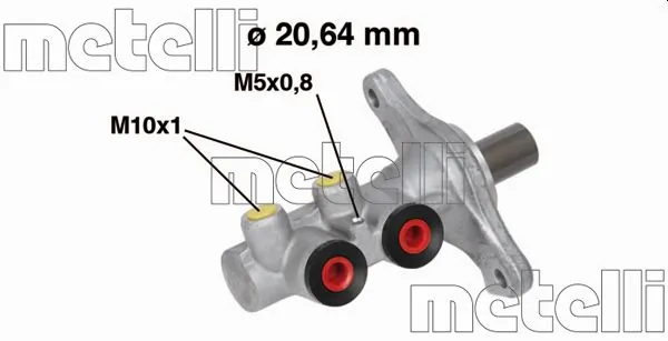 Do koszyka Główny cylinder hamulców Fiat Panda II 169A