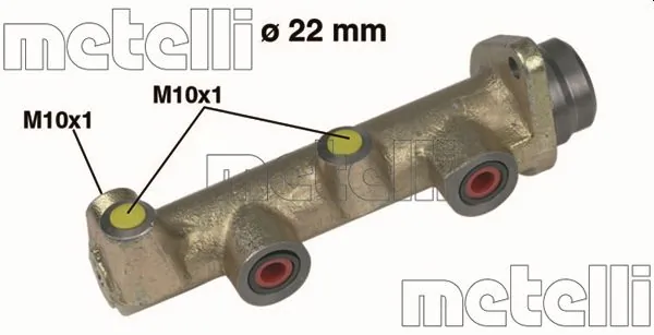 Do koszyka Główny cylinder hamulców Ford Sierra I GBC