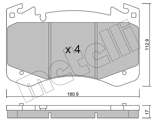 Klocki hamulcowe przednie tarczowe Land Rover Range Rover SPORT III SUV (L461) (2022 - 2026) cena, od 114,10 USD
