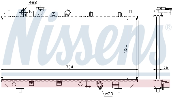 Chłodnica silnika 62403 Nissens