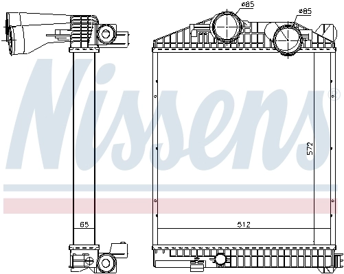 Chłodnica intercoolera Mercedes A9585010301 cena, od 381,19 USD