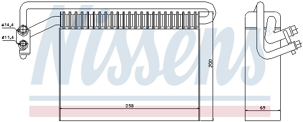 Parownik klimatyzacji Nissens 92177 cena, od 86,40 USD