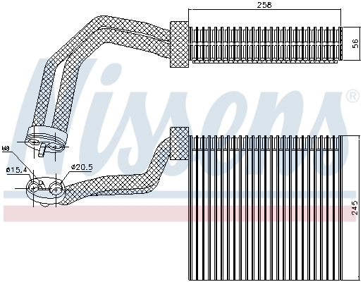 Parownik klimatyzacji Nissens 92293