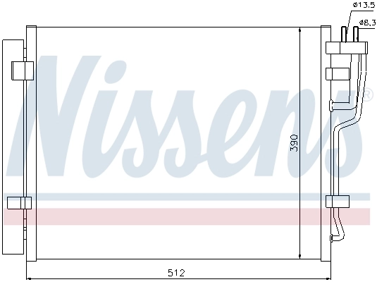 940007 Nissens Chłodnica klimatyzacji