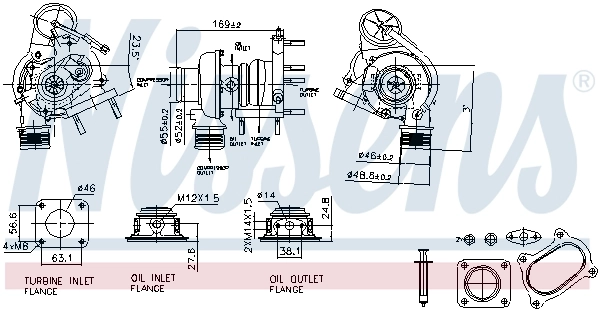 Turbina General Motors 55220546 cena, od 250,17 USD