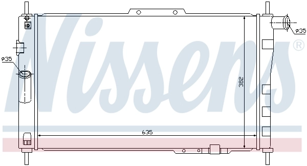 Chłodnica silnika Daewoo Espero KLEJ