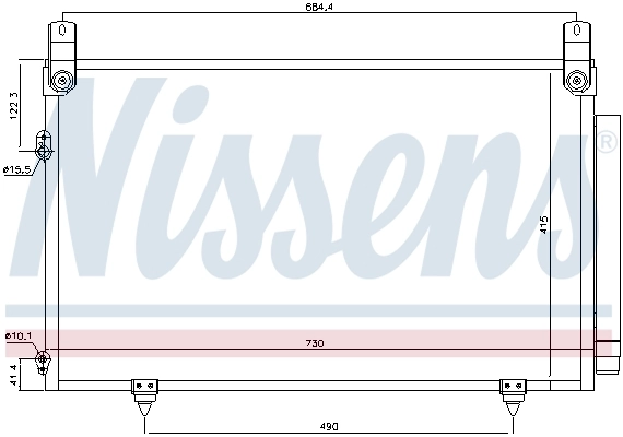 Chłodnica klimatyzacji Toyota Highlander I SUV (ACU2, MCU2) (2000 - 2007) cena, od 110,16 USD