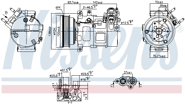 Do koszyka Sprężarka klimatyzacji Volvo XC40  536