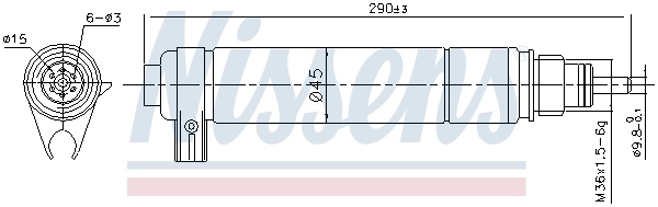 Osuszacz klimatyzacji 95346 Nissens