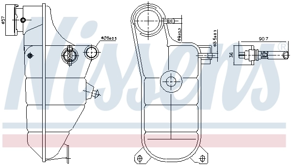 Zbiorniczek wyrównawczy układu chłodzenia do Mercedes C 190 W201