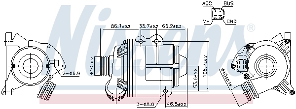 831075 Nissens Pompa chłodząca wodna