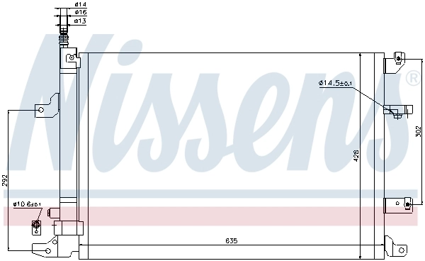 940103 Nissens Chłodnica klimatyzacji