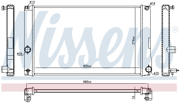 Chłodnica silnika Nissens 646842