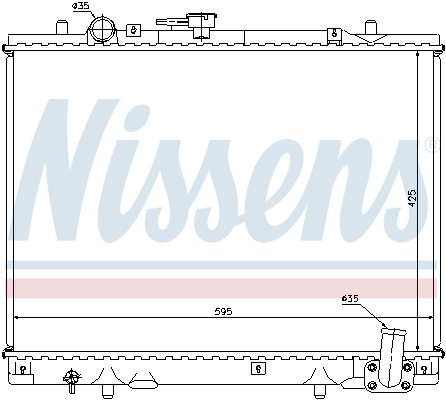 Chłodnica silnika 62892 Nissens