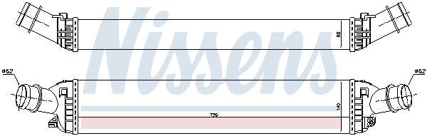 96618 Nissens Chłodnica intercoolera