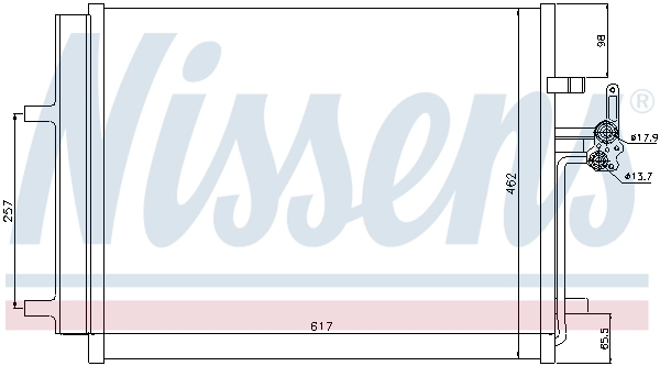 940043 Nissens Chłodnica klimatyzacji