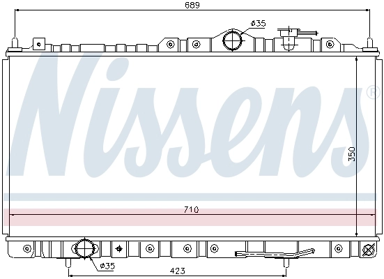 Chłodnica silnika 68180 Nissens