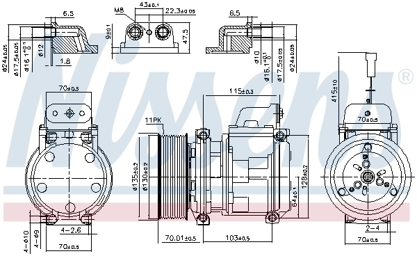 Sprężarka klimatyzacji Mercedes Benz Truck TRUCK LK/LN2
