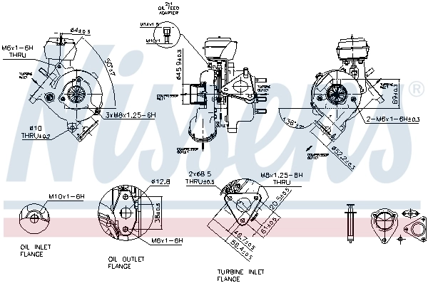 GT1749VASL161462 SL Turbo Turbina