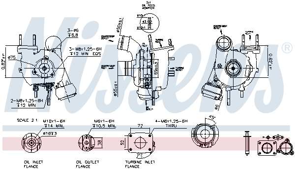 Turbina do Volkswagen LT 28-35 II 2DB, 2DE, 2DK